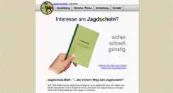 Desktop Screenshot of jagdschule-blatt.de
